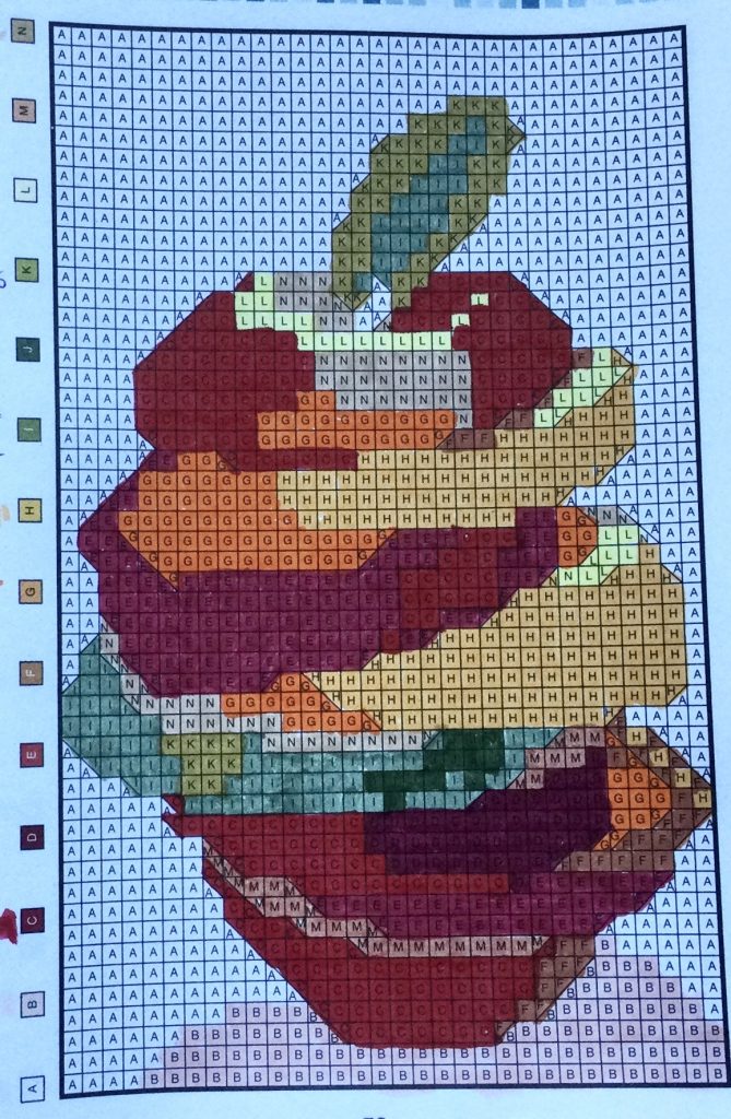 kleuren op nummer-gevulde appel- pixel puzzles van Braingames.jpg